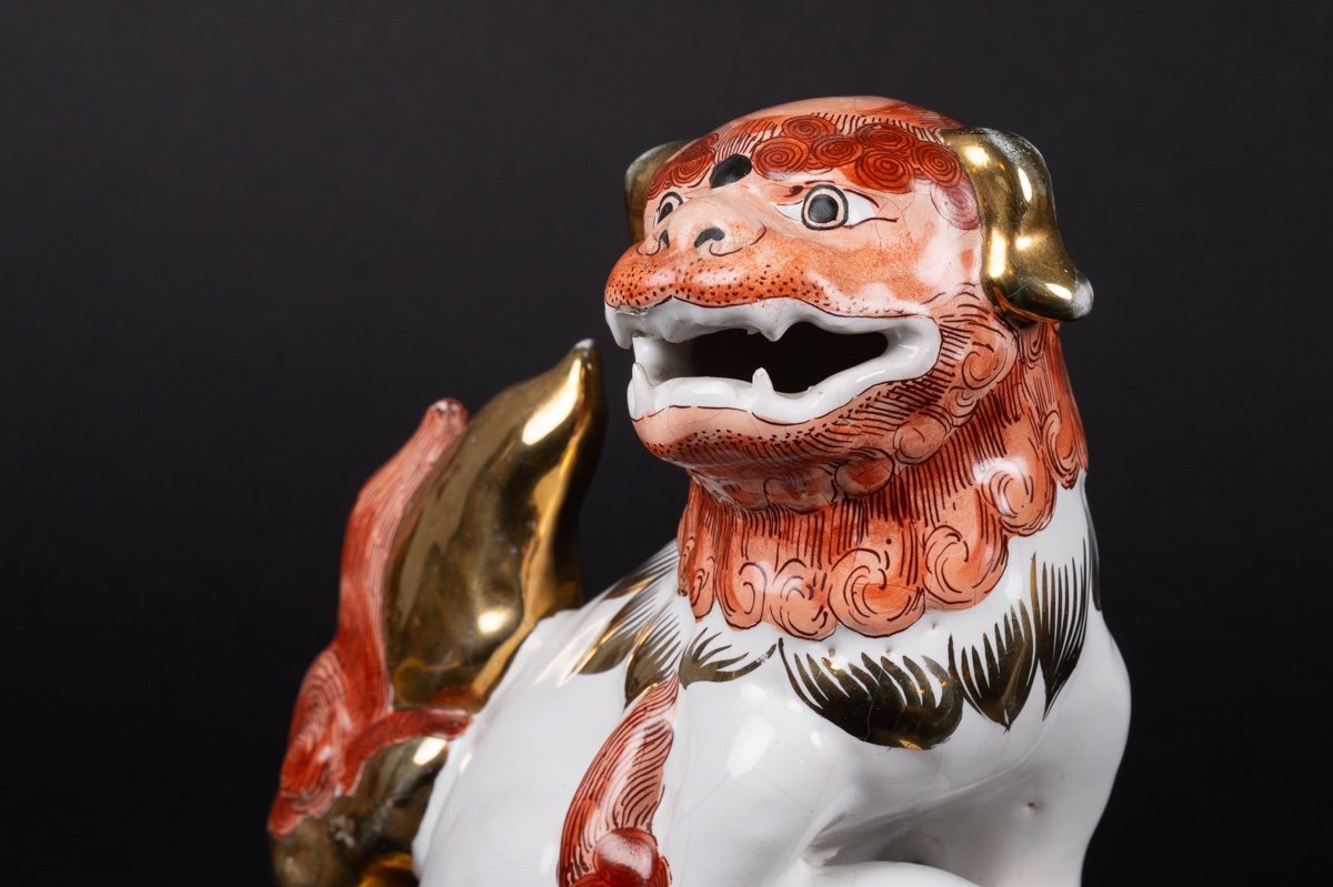 Chien Foo - Komainu, Japon, Kutani, ère Meiji / Taisho, Début Du 20e Siècle.  -photo-4