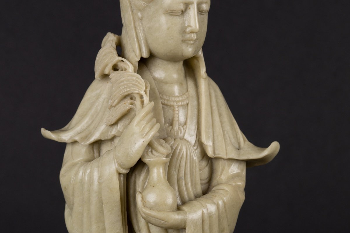 Proantic: Guanyin, Pierre De Lard, Chine, Dynastie Qing, XIXe Siècle.