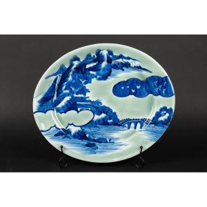 Dish With Landscape, Arita - Imari, Japan, Meiji Era (1868-1912)