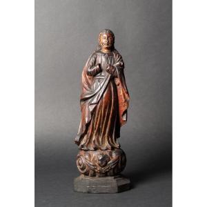 The Virgin, Philippines, 18th Century, Exotic Wood