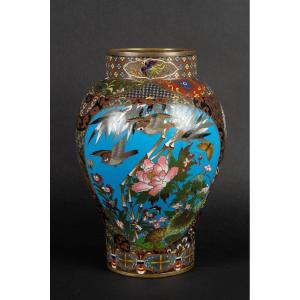 Cloisonne Vase, Japan, Meiji Era (1868-1912)