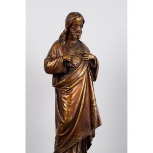 Sacred Heart Of Jesus Christ, Bronze, R. Casciani, 1883.