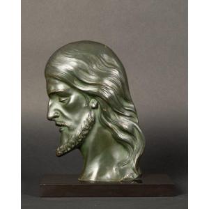 Bas-relief - Jesus Christ, Salvatore Melani (1902-1934), Art Deco 1920s.