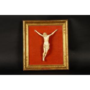 Framed Crucifix, France, 18th-19th Century.    