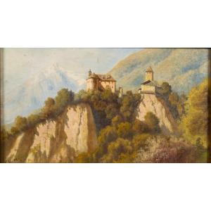 Paysage d'Automne, Wladyslaw Aleksander Malecki (1836-1900), Huile Sur Bois, Réalisme, XIXe Siè