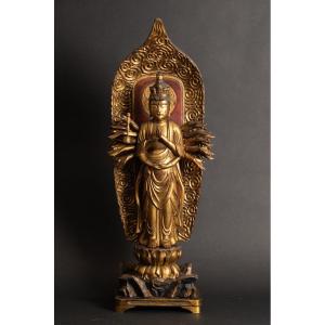 Senju Kannon - 1000 Mains Bodhisattva, Japon, ère Edo, XVIIIe - XIXe Siècle.  