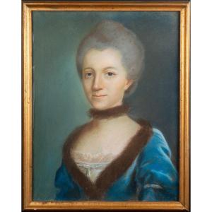Portrait Of A Woman, Elisabeth Sophie Schmidt (1743-1787), France, Pastel, Rococo, Circa 1770.