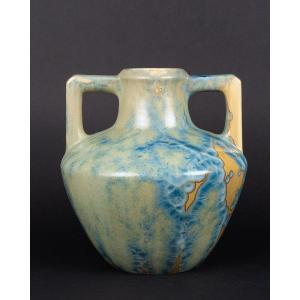 Vase - Amphora, Sandstone, Pierrefonds, Art Nouveau, Circa 1900