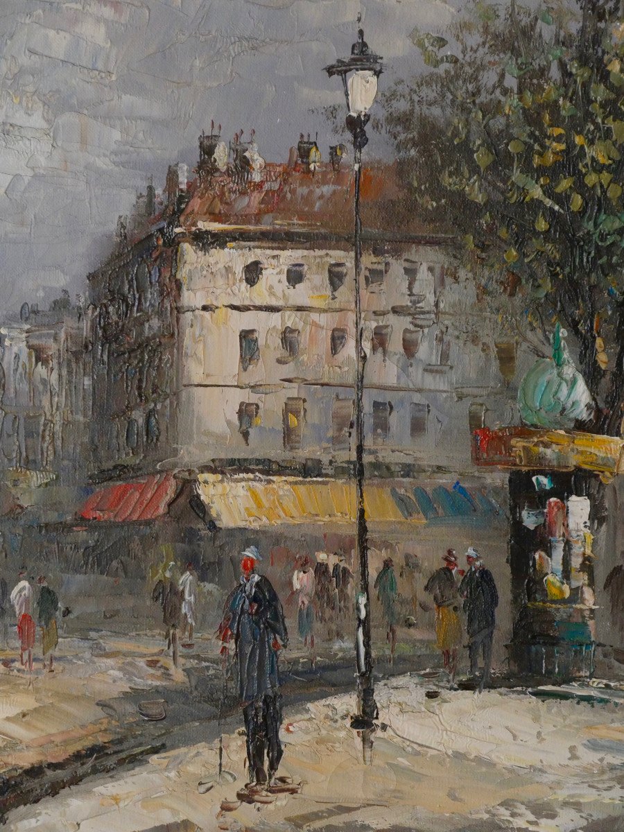 Painting - Oil On Canvas - View Of Paris - W.lawton-photo-4