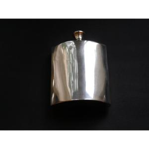 Alcohol Flask – Solid Silver – Travel Accessory.