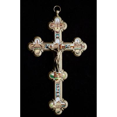 Micro Mosaic Crucifix 