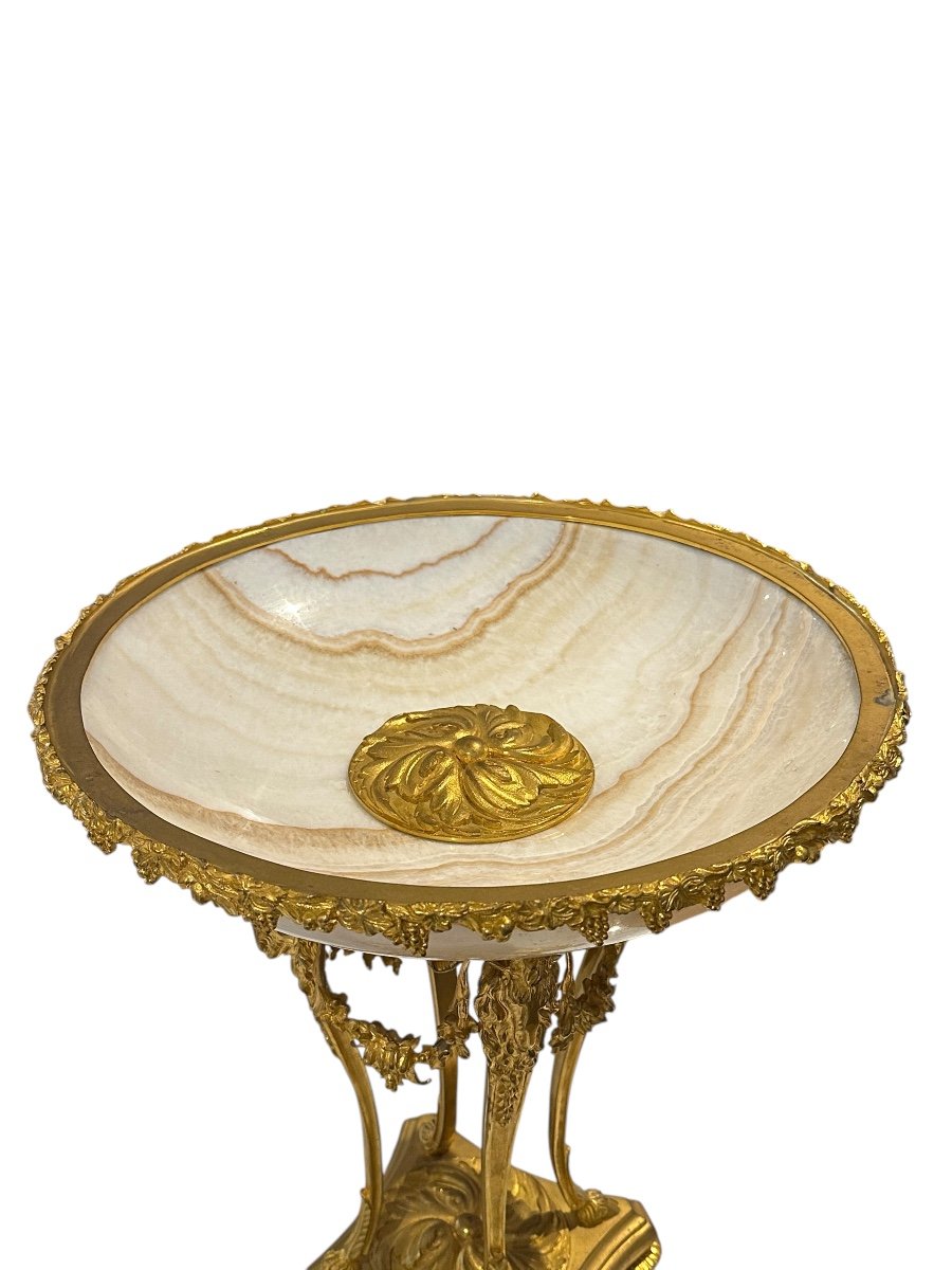 Large Gilt Bronze Centerpiece -photo-1