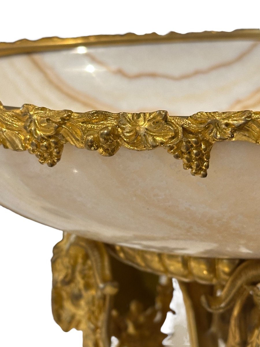 Large Gilt Bronze Centerpiece -photo-3