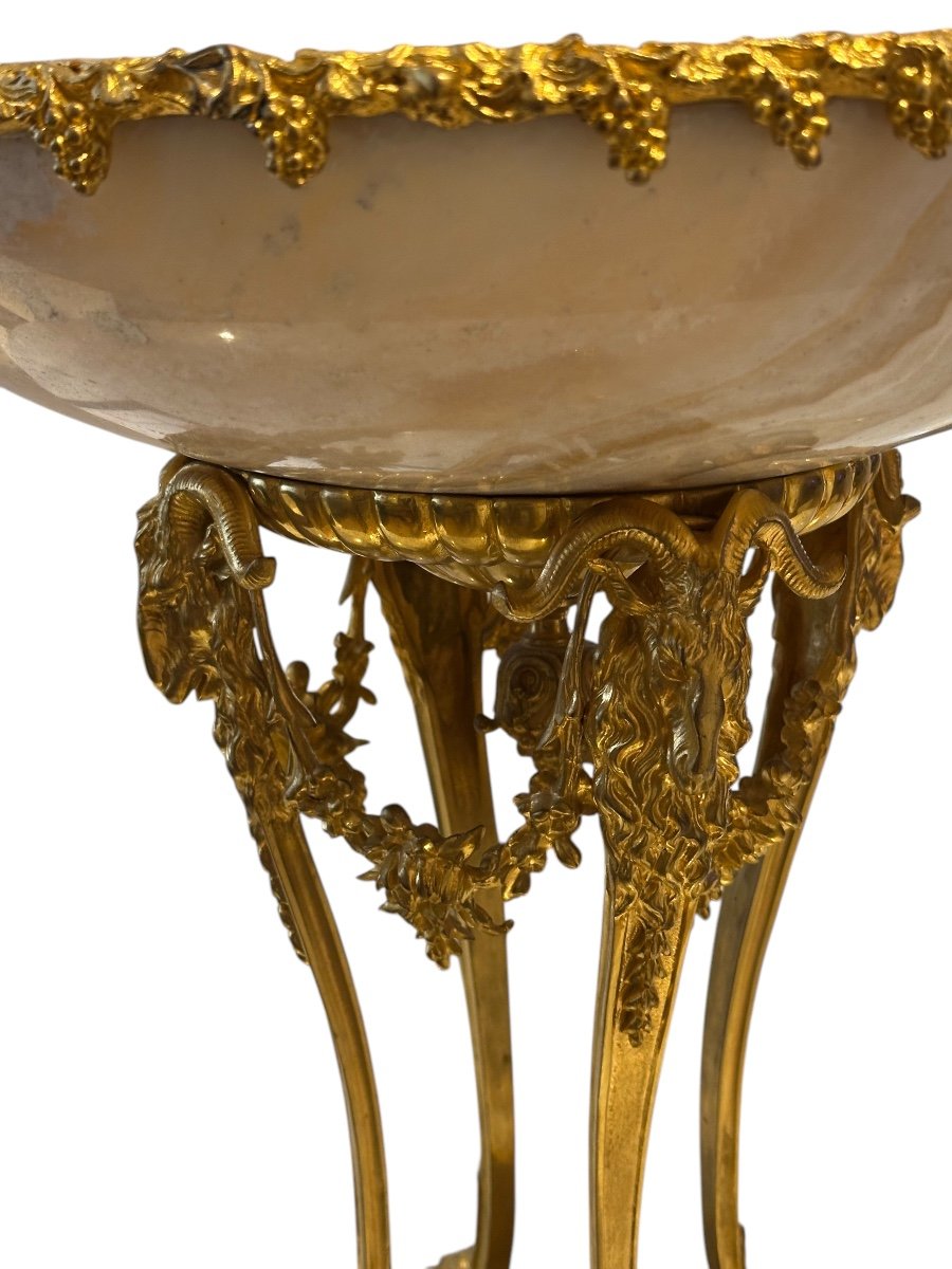 Large Gilt Bronze Centerpiece -photo-4