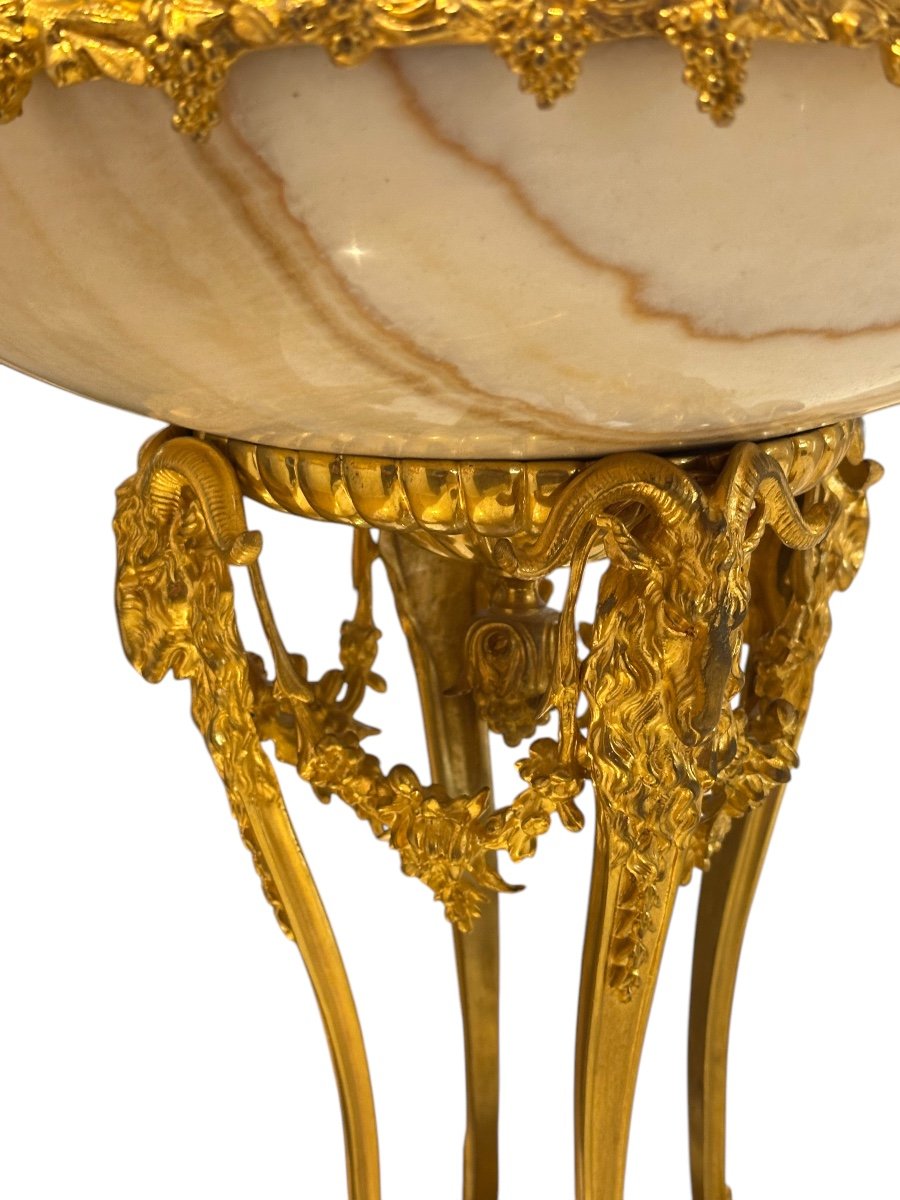 Large Gilt Bronze Centerpiece -photo-5