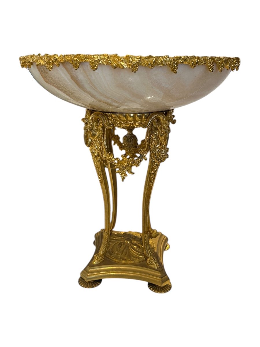 Large Gilt Bronze Centerpiece 