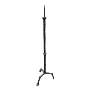 Large Wrought Iron Candlestick XVI