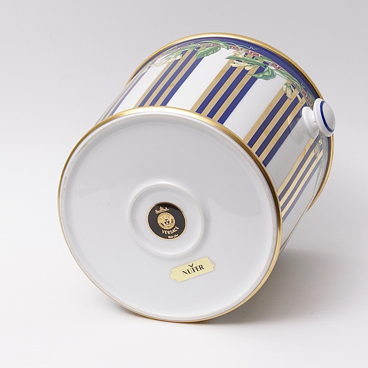 Rosenthal Porcelain Cooler, Wild Flora Model, Versace Design-photo-3