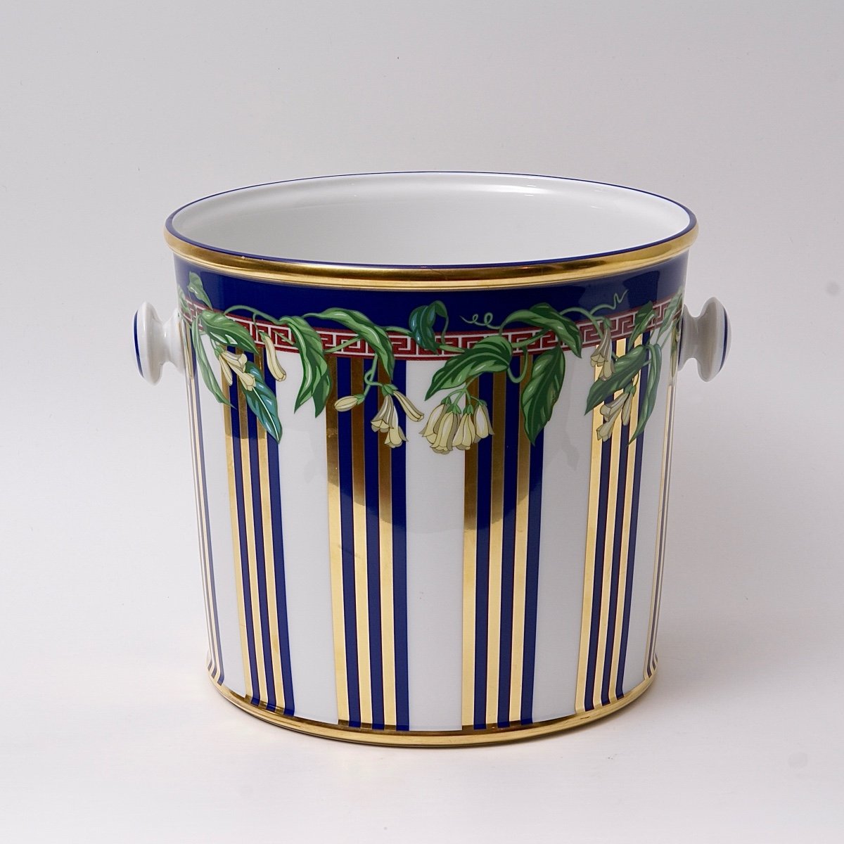 Rosenthal Porcelain Cooler, Wild Flora Model, Versace Design