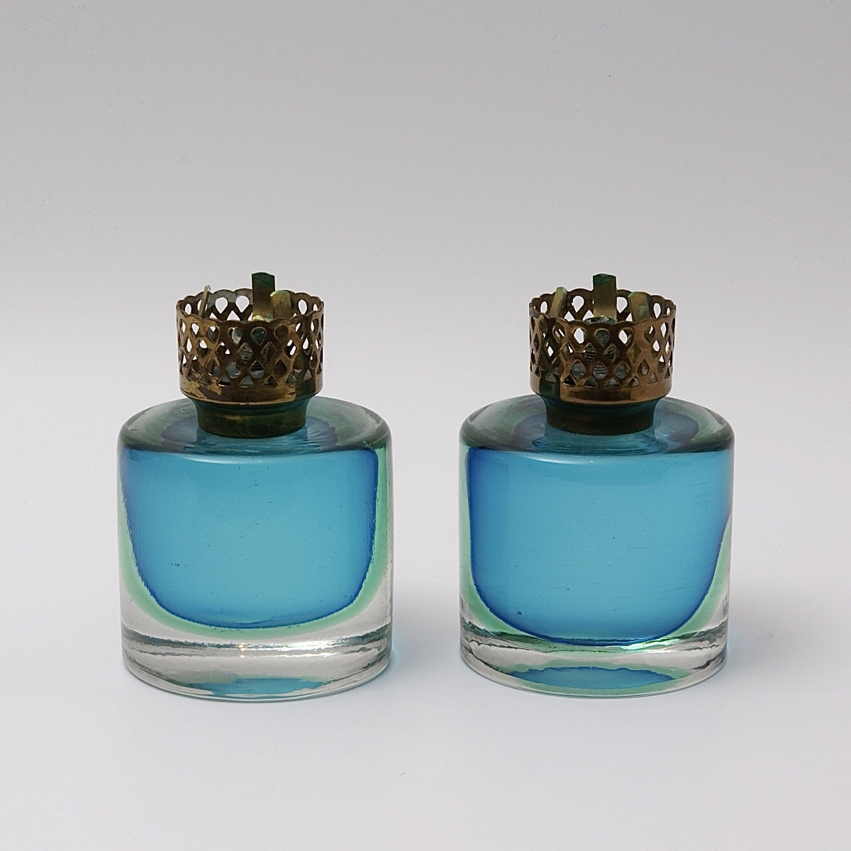 Pair Of Venini Tealight Holders, Circa 1955-photo-2