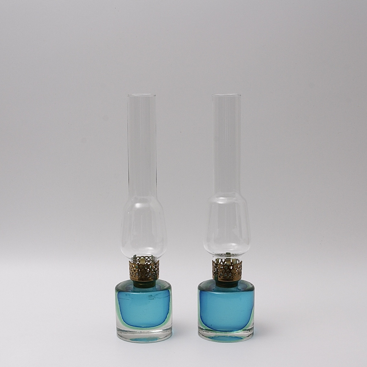 Pair Of Venini Tealight Holders, Circa 1955