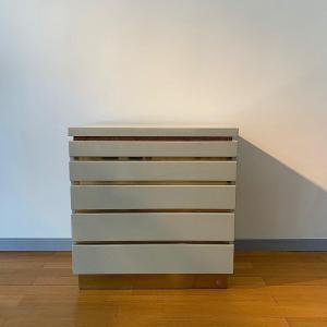 Grey Lacquer Chest Of Drawers By Jean-claude Mahey, 1970s