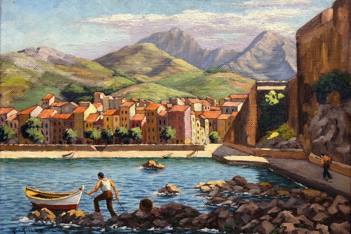 Raymond Goubert 20th Place Du Faubourg In Collioure