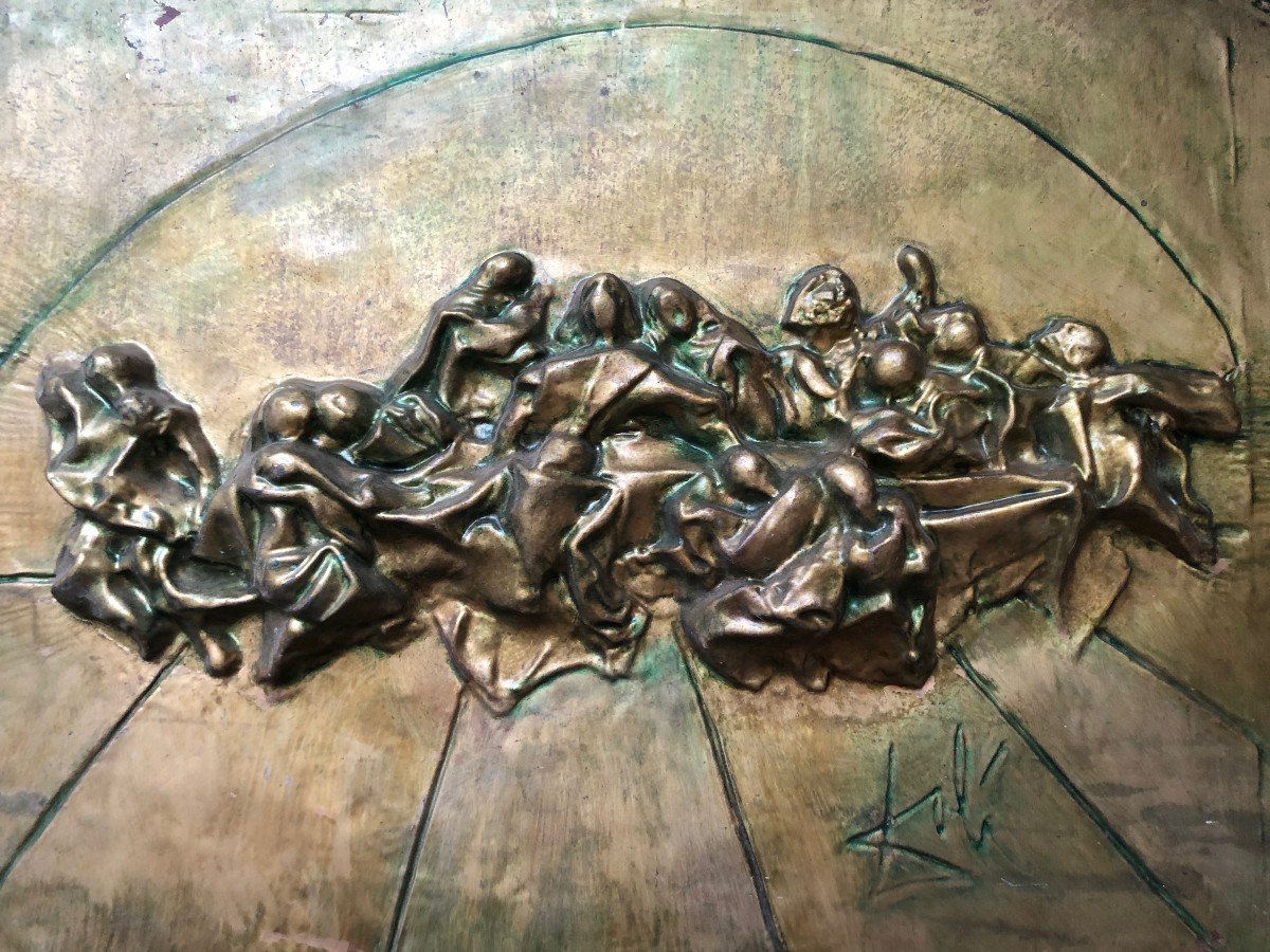 Salvador Dali (1904-1989) La Cène Bas-relief-photo-4