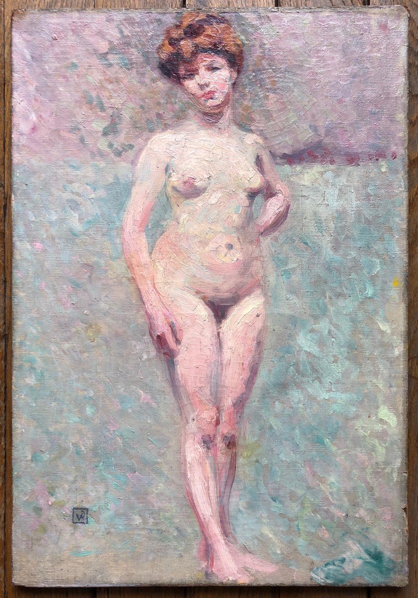 Théo Van Rysselberghe (1862-1926) Study For Bathers At Cap Bénat?