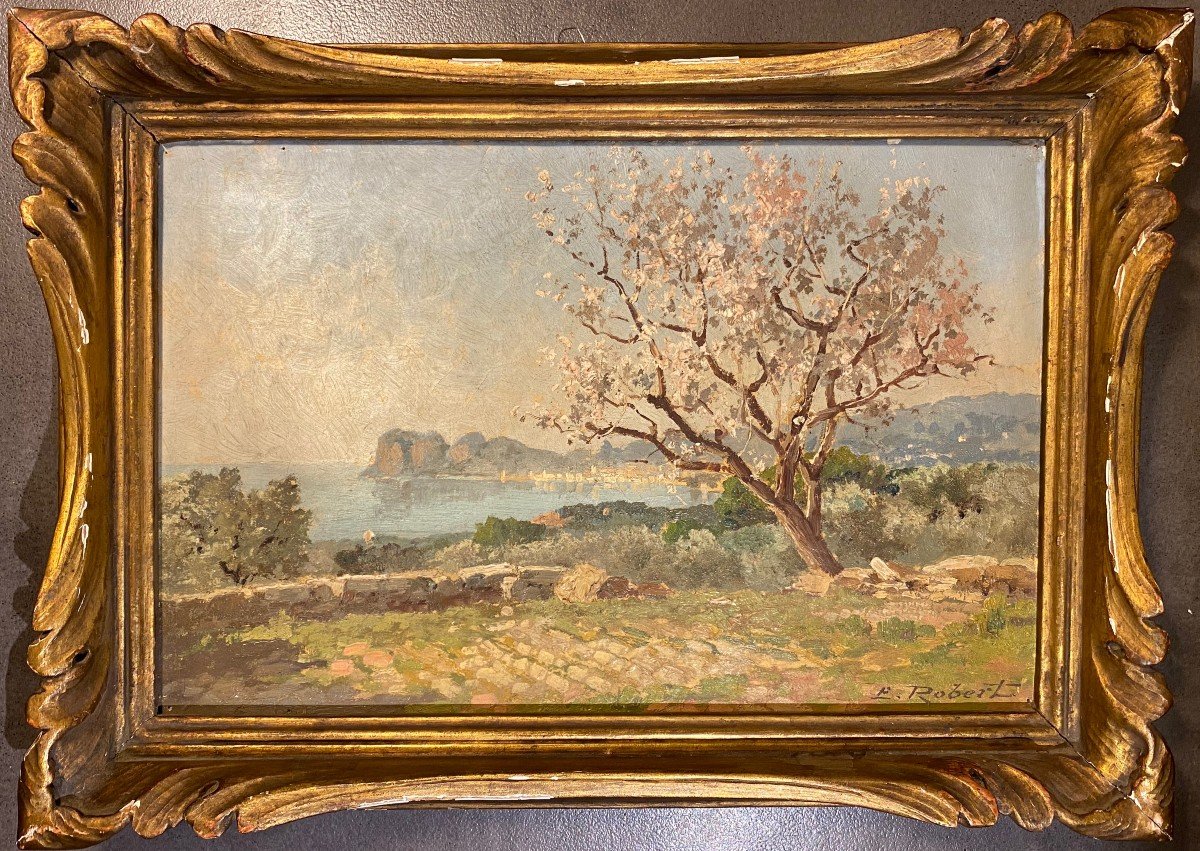 Leopold Robert (1850-1935) Almond Tree In Bloom At Baguier - La Ciotat-photo-2