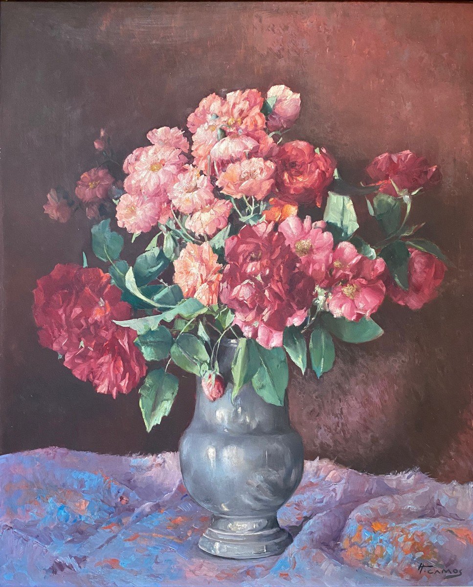 Honoré Camos (1906-1991) Bouquet Of Roses