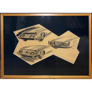 Raymond Loewy (1893-1986) 3 Automobile Projects Car 1960