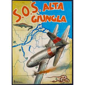 Alvaro Vicini (1913-1997) Intrepido Sos Alta Giungla Italy