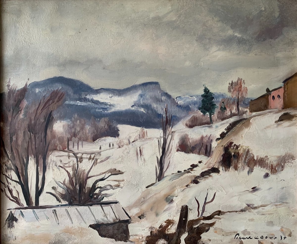 "Paysage de neige" de Charles PICART LE DOUX (1881-1959)