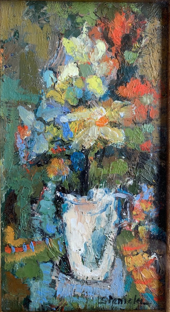 “flower Bouquet” By Reni Sinicki (1905-1968)-photo-3