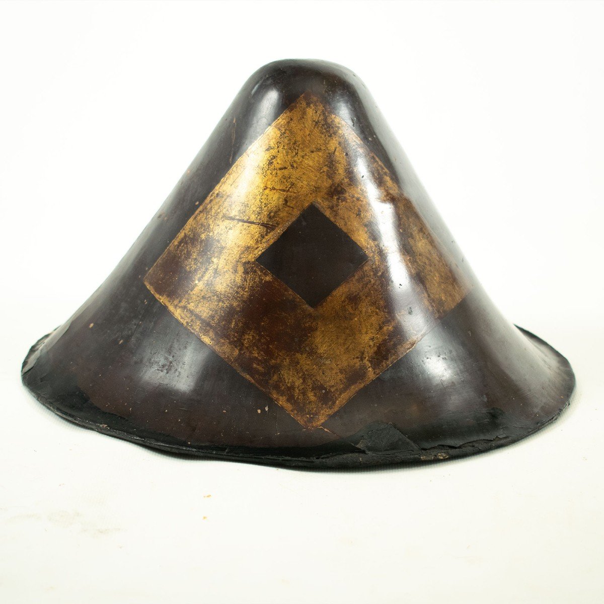 Jingasa From The Edo Period, Conical Samurai Headdress In Harikake