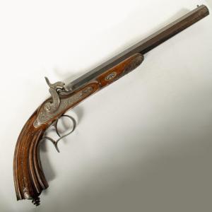 French Or Belgian Shooting Or Dueling Pistol, Circa 1840