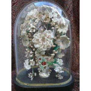 Louis Philippe Bridal Bouquet Under Globe