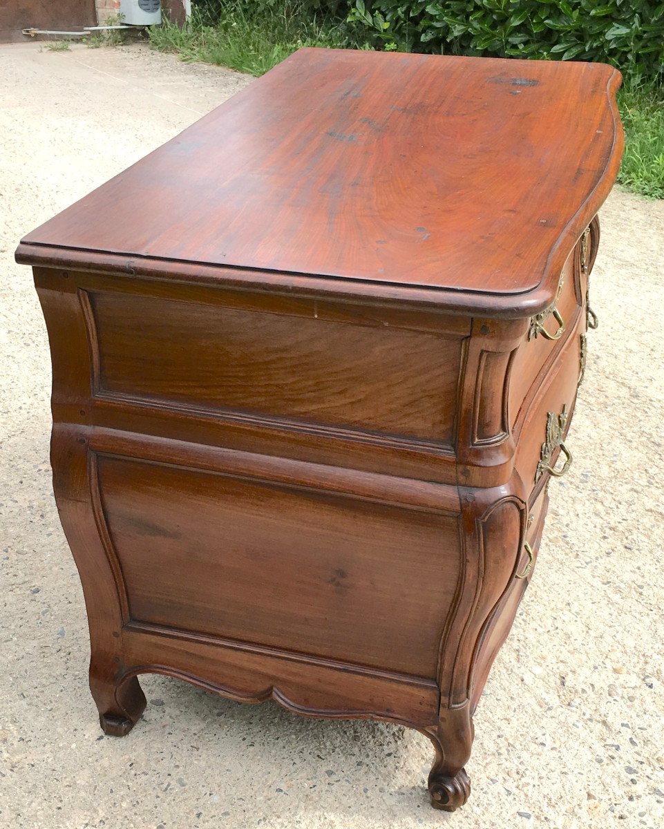 Commode Tombeau En Acajou De Bordeaux. France, Milieu XVIIIe Siècle. -photo-1