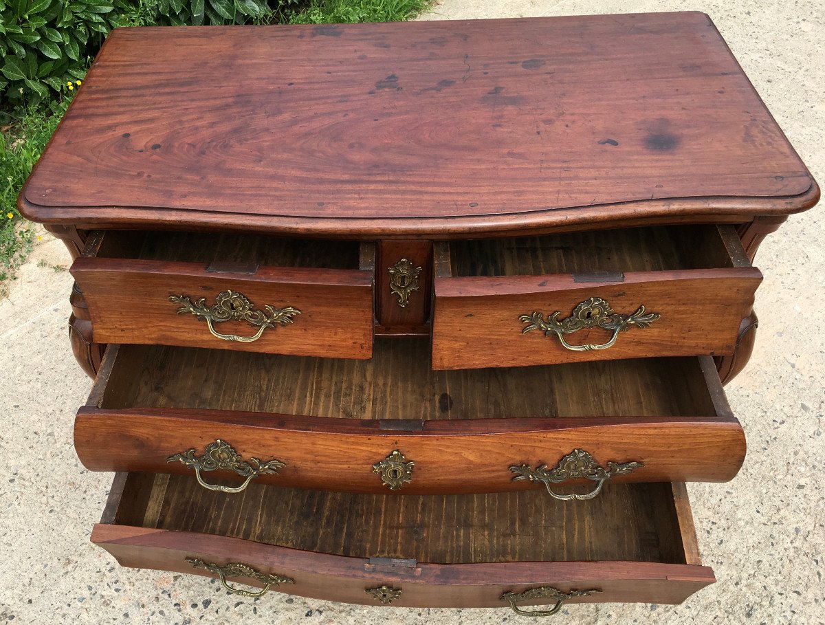 Commode Tombeau En Acajou De Bordeaux. France, Milieu XVIIIe Siècle. -photo-3