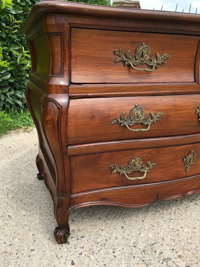 Commode Tombeau En Acajou De Bordeaux. France, Milieu XVIIIe Siècle. -photo-5