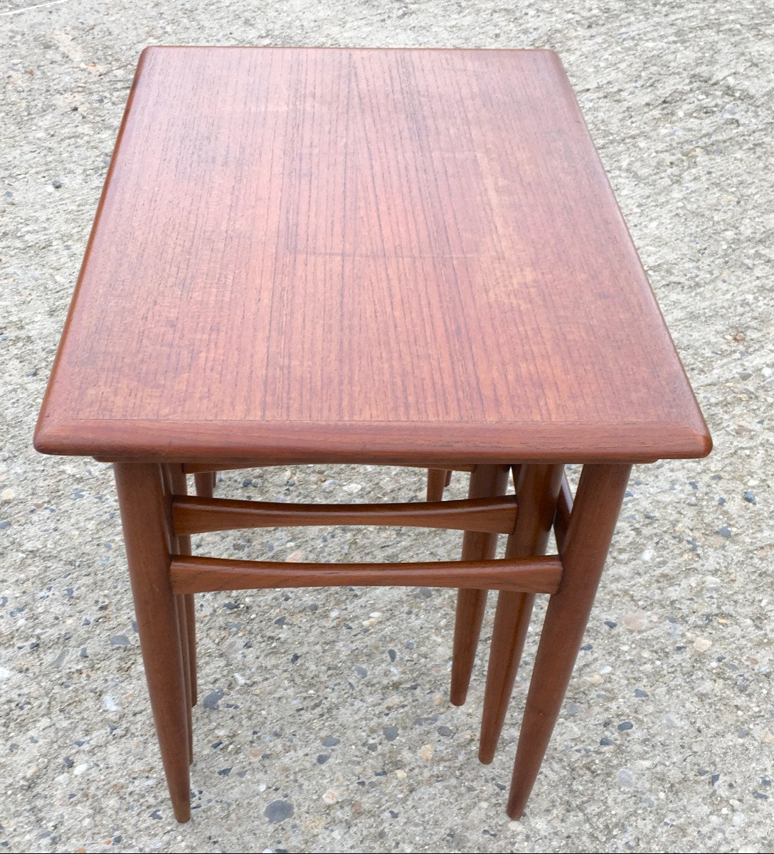 Poul Hundevad Vintage Scandinavian Rosewood Nesting Tables. Denmark 1960s. -photo-4