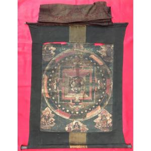 Tangka Mandala Népal Tibet XVIIIe Siècle. 