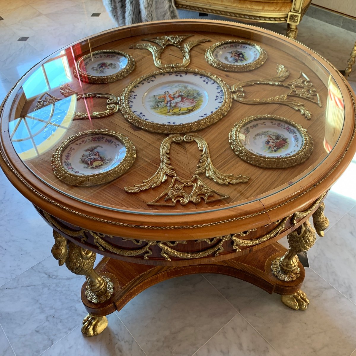 20th Century Salon Or Presentation Table-photo-4