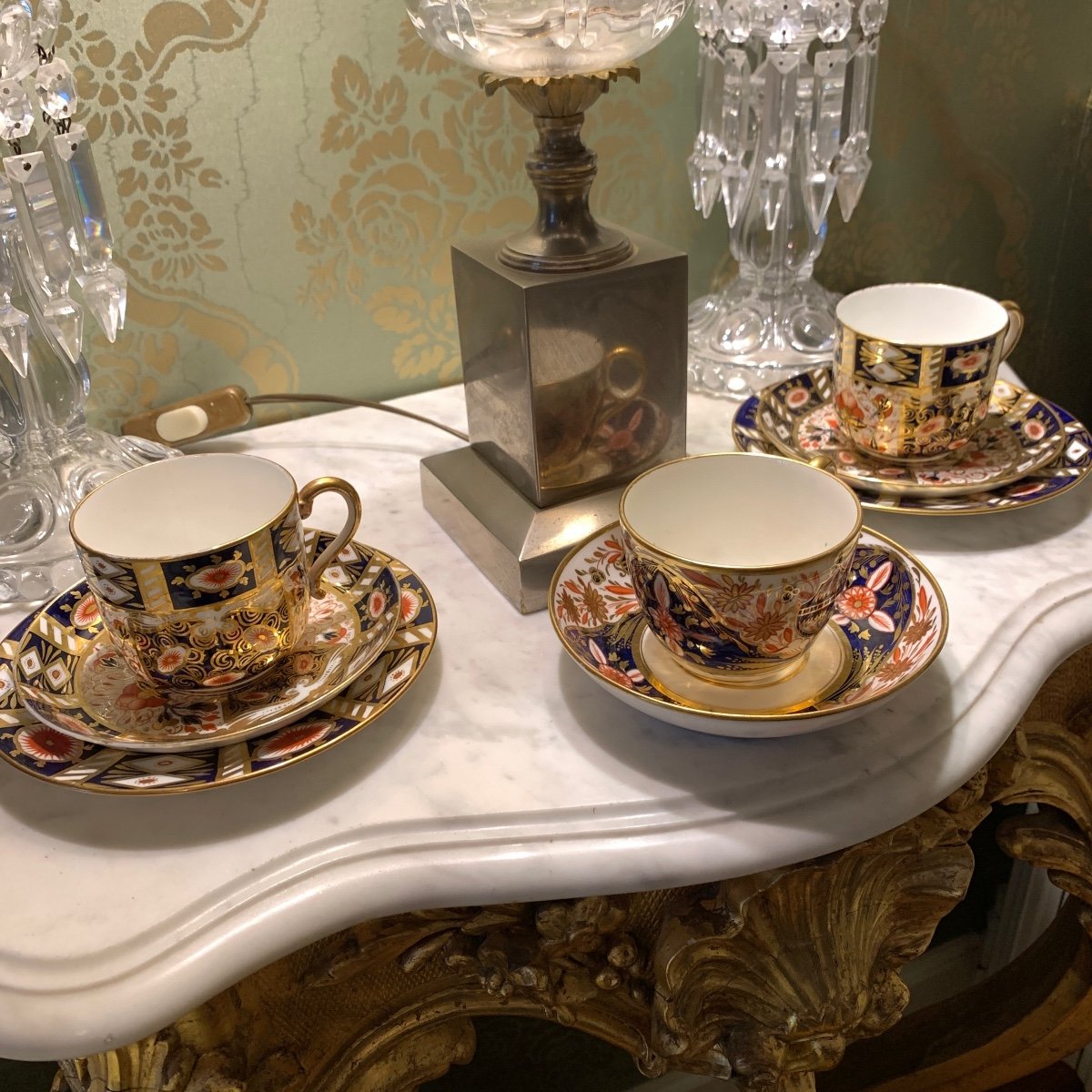 Minton's English Porcelain Coffee Or Tea Cups-photo-2