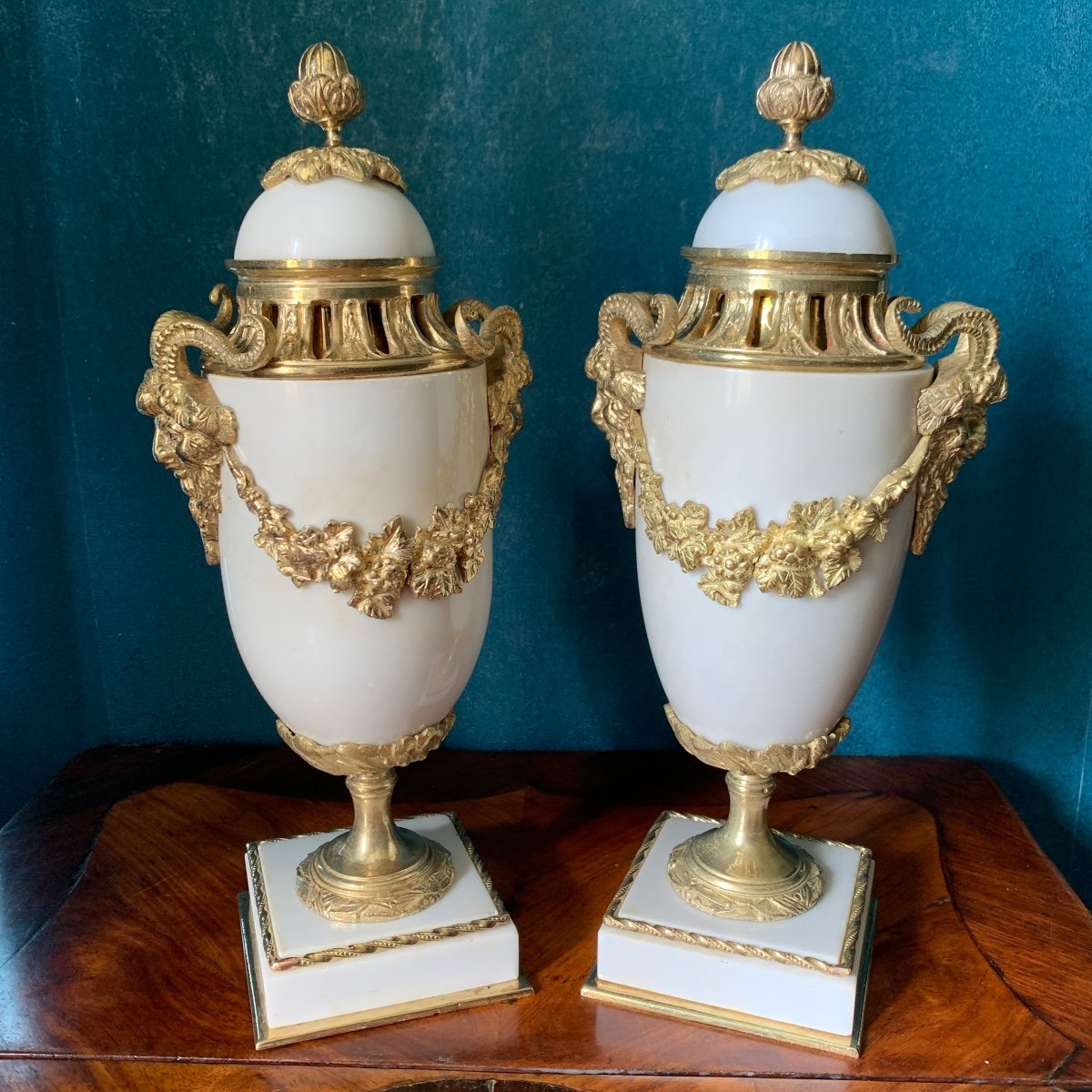 Pair Of Cassolettes Louis XVI - Directoire Style