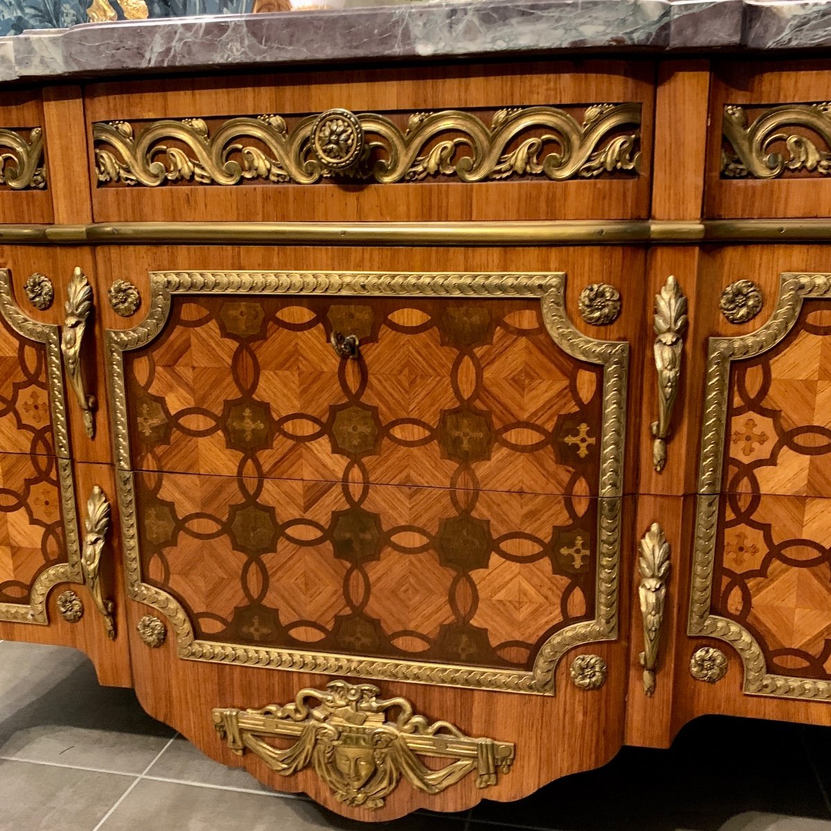 Louis XV Style Transitional Chest Of Drawers Stamped “françois Daïdé”-photo-1