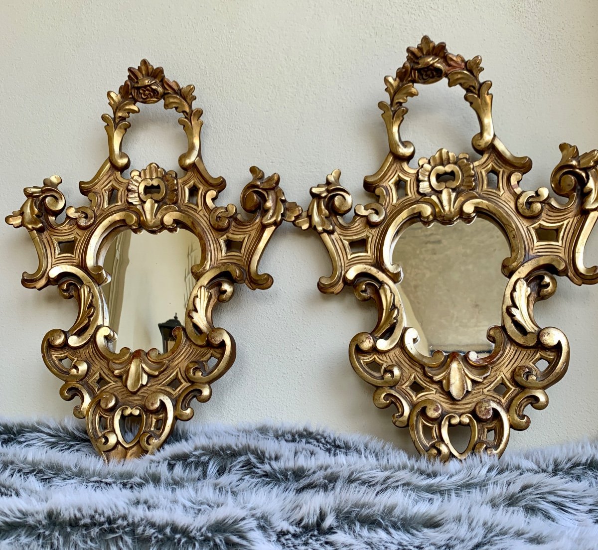 Pair Of Golden Mirrors-photo-2