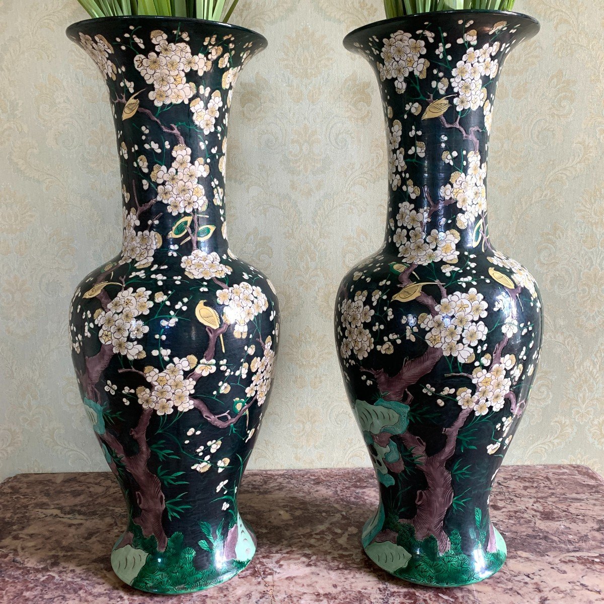 Pair Of 19th Century China Vases-photo-2