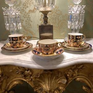Minton's English Porcelain Coffee Or Tea Cups